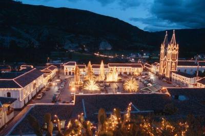 Corrales iluminada